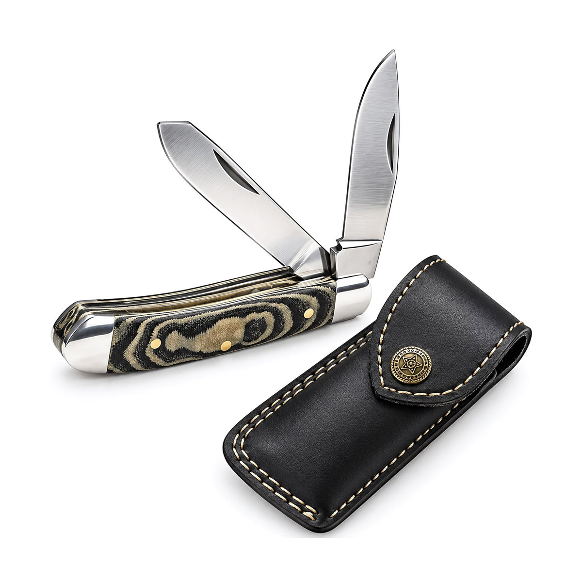 Taschenmesser mit 2 Klingen – Elegantes Design & Sammlerstück